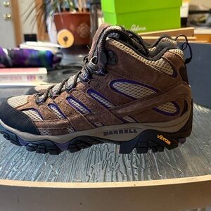 Merrell Brown and Purple Women's Hiking Boots